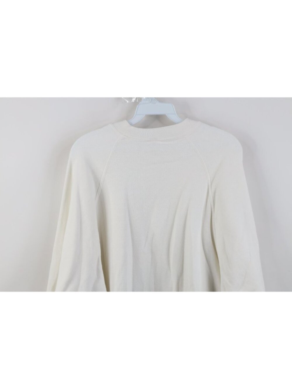 Vintage 90s Streetwear Mens 2XL XXL Blank Raglan Crewneck Sweatshirt White USA - Picture 9 of 10